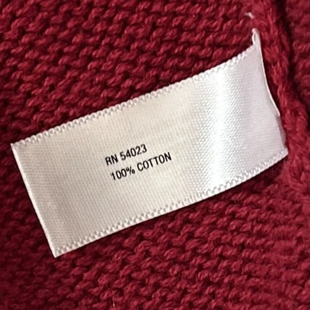 Baby Gap Red & White Striped Hooded Pom Pom Cable Knit Sweater Dress Girls 2T